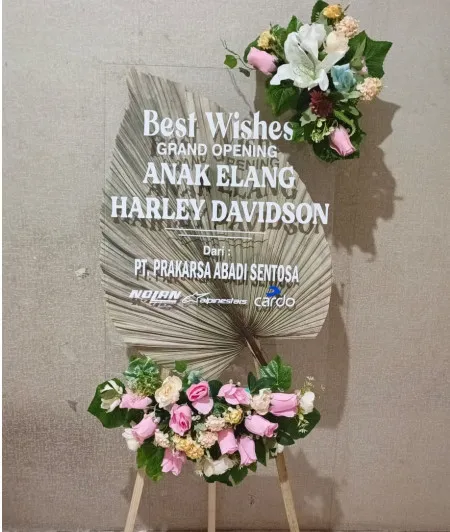 Papan Akrilik Ucapan Grand Opening Bau Bau